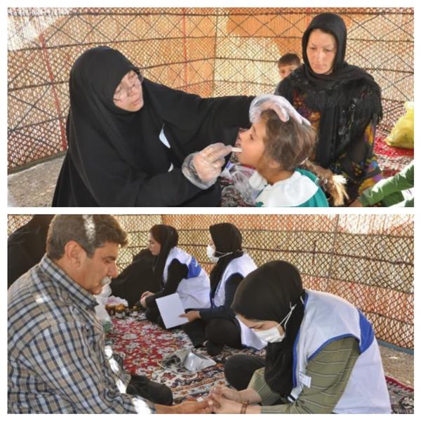 برخورداری عشایر مستقر در مناطق قشلاق استان از خدمات بهداشتی و درمانی